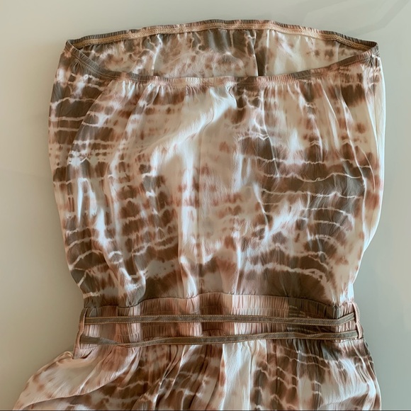 Gypsy 05 tie dye, long, strapless dress. - Picture 3 of 6